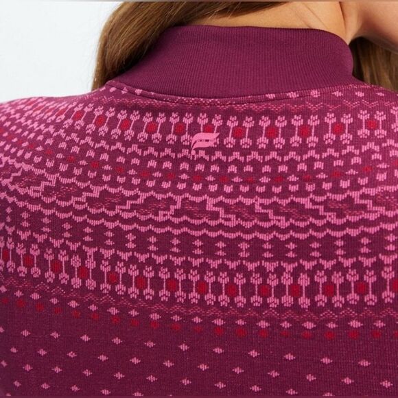 Fabletics Holly Outfit Christmas Fair Isle Long Sleeve Top /Leggings Long John’s - Picture 4 of 9